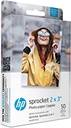 Hârtie foto HP 2x3 "Premium Zinc Photo Paper (50 foi), compatibilă cu imprimanta foto portabilă Sprocket".