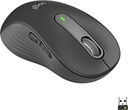 Logitech Signature M650 L Left Wireless Mouse - Pentru mâini mari de stânga, clicuri silențioase, butoane laterale personalizabile, Bluetooth, compatibilitate cu mai multe dispozitive - Grafit