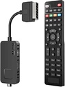 Decodificator digital terestru 2022 DVB-T2-Dcolor Full HD Scart HDMI TV Stick primește toate canalele gratuite Suportă 1080P H265 Main10 PVR USB WiFi Multimedia [Include telecomandă 2in1].