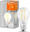 LEDVANCE Lampă LED inteligentă cu LED cu tehnologie WiFi, soclu E27, reglabilă, alb cald (2700 K), înlocuiește lămpile cu incandescență de 60 W, Classic Dimmable, 1 bucată (1 pachet)