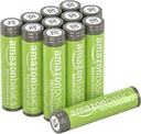 Amazon Basics Baterii AAA, reîncărcabile, 800 mAh, preîncărcate, 12 bucăți