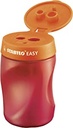 Ascuțitoare de conserve ergonomică pentru dreptaci - STABILO EASYsharpener - 3 în 1 - portocaliu