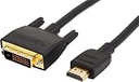 Amazon Basics Cablu adaptor de la HDMI la DVI, - 0,9 m (nu pentru conectarea la conectori SCART sau VGA)