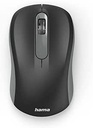 Hama mouse wireless pentru stângaci și dreptaci (3 butoane, 2,4 Ghz, cu receptor USB nano, 1600 dpi, mouse optic, pentru notebook și PC) antracit / negru