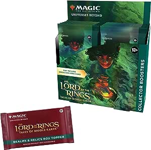 Magic: The Gathering Stăpânul Inelelor: Tales of Middle-earth Collector Booster Box - 12 pachete + 1 carte Box Topper (versiunea în limba engleză)