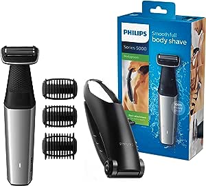 Philips Bodygroom Series 5000 cu accesoriu pentru epilarea spatelui BG5020/15 (inclusiv 3 accesorii pentru pieptene)