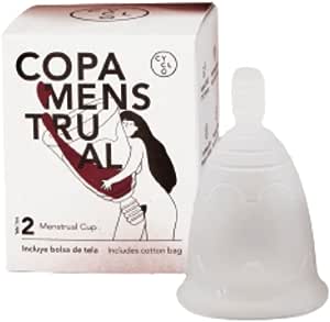 Cupa menstruală CYCLO | Fabricat în Spania din silicon medical 100% biocompatibil, vegan și reutilizabil (mărimea 2)