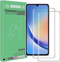 AOKUMA pentru Samsung Galaxy A34 5G Armour Armour Protective Glass, 【2 bucăți】. Peliculă de protecție compatibilă cu Samsung Galaxy A34 5G, sticlă de protecție premium cu duritate 9H, anti-zgârieturi, rezistentă la cioburi, anti-balonaj