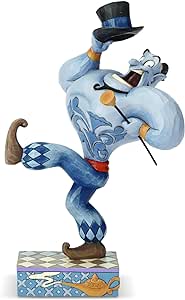 Disney Traditions by Jim Shore Figurină Aladdin Genie, din rășină, multicoloră, 21 cm Chaises Longues, rășină de piatră, argintie, mărime unică