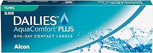 Dailies AquaComfort Plus Toric lentile moi de unică folosință zilnică, 30 buc, BC 8,8 mm, DIA 14,4 mm, CYL -0,75, ACHSE 180, +2,75 dioptrii