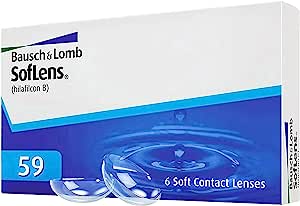 Bausch + Lomb SofLens 59 lentile lunare, lentile de contact sferice, moi, 6 buc BC 8,6 mm / DIA 14,2 / -2,75 dioptrii (pachet de 1)