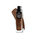 NYX Professional Makeup Can't Stop Won't Stop Fond de ten cu acoperire completă, Durată lungă, Rezistent la apă, Formulă vegană, Ten mat, Culoare: Cocoa