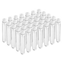 Aibadaliu 50 de bucăți eprubete din plastic transparent 12 x 75 mm cu capacul de 5 ml, 5 ml