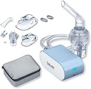 Beurer IH 60 Inhalator, inhalator silențios și portabil cu baterie reîncărcabilă, cu tehnologie cu compresor de aer comprimat pentru utilizare în cazul răcelii, astmului și a altor boli respiratorii, Albastru
