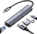 UGREEN USB C Hub Ethernet HDMI USB C Dock cu 100W PD, 4K HDMI, RJ45, 2 adaptoare USB 3.0 USB C compatibile cu Surface Pro, MacBook Pro/Air, iPad Pro/Air, Galaxy tab S8/S7, Galaxy S22/S21 etc.