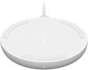 Încărcător wireless Belkin BoostCharge, 10 W (încărcător wireless rapid certificat Qi pentru iPhone sau dispozitive de la producători precum Samsung și Google) - Alb, fără priză la rețea