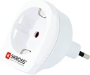 SKROSS | 1.500205 | Adaptor de călătorie din UE în Elveția - Tensiune și putere: 100 V - 1000 W / 250 V - 2500 W - Protecție împotriva șocurilor electrice