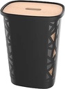 EDA - Jura Montania XL cutie de granule cu rotile 70 l - pentru 45 kg de granule - negru, 010482 NO, 49,6 x 37,9 x 66,4 cm