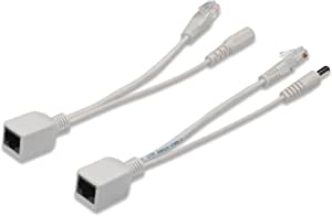 DIGITUS Cablu adaptor PoE pasiv - Fast Ethernet - Cablu injector și cablu splitter - DC 5.5mm Plug & Socket