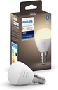 Philips Hue White E14 candelabru pachet unic 470lm, lumină albă caldă, reglabilă, controlabilă prin aplicație, compatibilă cu Amazon Alexa (Echo, Echo Dot)