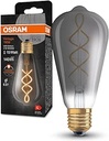 Lampă LED OSRAM Vintage 1906 Classic Edison FIL LED, E27, fum, 4W, 140lm, 1800K, culoare de lumină albă caldă de confort, consum de energie foarte redus, durată de viață lungă