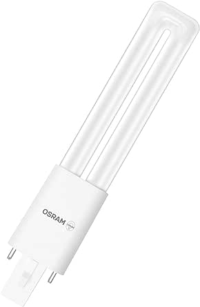 Lampă OSRAM DULUX S9 LED pentru soclu G23, 4,5 wați, 450 lumeni, alb cald (3000K), înlocuitor pentru becurile Dulux convenționale de 9 W [clasa energetică F]