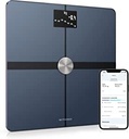 Withings Body+ - cântar inteligent WLAN cu funcție de compoziție corporală, măsurare a grăsimii corporale, IMC, masei musculare, procentului de apă, cântar digital pentru grăsime corporală, sincronizare cu aplicația prin Bluetooth sau WLAN, negru