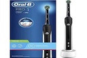 Periuță de dinți electrică Oral-B Pro 1 700 cu mâner reîncărcabil, tehnologie Braun, 1 cap de schimb și încărcător - negru, cadouri originale