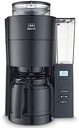 Melitta AromaFresh - Cafetieră cu filtru - cu ibric termo - râșniță integrată - funcție temporizator - 10 cești - Pure Black