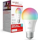 Bec inteligent cu LED Sengled (E27), potrivit pentru Matter și Alexa, multicolor, echivalent cu 60 W, 800 LM, împerechere instantanee, este necesară o platformă compatibilă cu Matter, 2,4 GHz, WLAN, pachet de 1 bucată