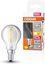 Lampă LED OSRAM Superstar cu LED-uri reglabile cu redare a culorilor deosebit de ridicată (CRI90) pentru soclu E14, optică cu filament, alb cald (2700K), 470 lumeni, înlocuitor pentru becurile convenționale de 40 W, reglabil, pachet de 1 bucată