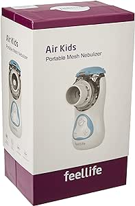 FEELLIFE Inhalator Nebulizator, Inhalator eficient pentru boli respiratorii, Inhalator pentru copii și adulți, pulverizare reglabilă, cu 2 membrane de nebulizare