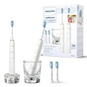 Pachet dublu de periuțe de dinți electrice Philips Sonicare DiamondClean 9000 - 2 periuțe de dinți sonice, 1x pahar de încărcare, 4x capete de periere premium, noua generație, alb & alb (Model: HX9914/62)