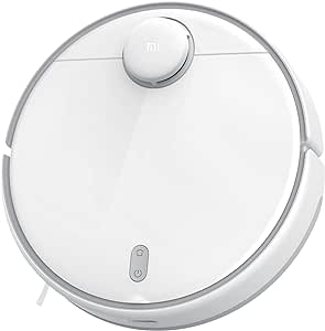 Xiaomi Robot Vacuum-Mop 2S, robot aspirator foarte eficient cu funcție de mop și navigație inteligentă în timp real, robot inteligent de mop acasă cu control prin aplicație, Alexa & Google Assistant, alb