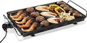 Princess Table Chef XXL - Plită teppanyaki cu grosimea de 4 mm, 60 x 36 cm, 4-6 persoane, 2500 Watt, 102325, Negru, 01.102325.01.005