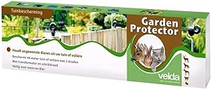 Velda Garden Protector set de garduri cu curent redus | apărarea animalelor mici | set complet de 40 de metri | gard electric împotriva pisicilor, gard electric pentru iaz gard electric de apărare împotriva heronilor | repelent electric pentru animale