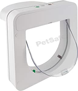 Clapeta inteligentă PetSafe Petporte Clapeta pentru pisici cu microcip, Acces automat cu recunoașterea cipului, Pentru pisici de până la 7 kg