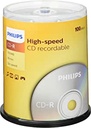 Discuri Philips CD-R (700 MB de date/ 80 minute, înregistrare de mare viteză 52x, 100 de fuse)