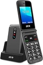 SPC Stella 2: Telefon mobil cu clapetă pentru seniori, butoane mari, ușor de utilizat, sonerie inteligentă și notificări inteligente, setare de la distanță, buton SOS, USB-C, 3 memorii directe