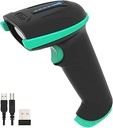 Tera Wireless Barcode Scanner Handheld 1D Laser Wireless și USB Wired cu indicator de stare a bateriei, baterie foarte mare 2000mAh și design ergonomic, nr. brevet: EU008489413, Upgrade Model 5100