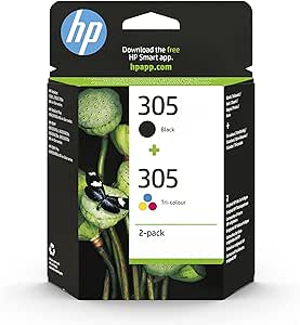 Cartuș de imprimare original HP 305 (6ZD17AE) Multipack Multipack, negru și tricolor, 1xnegru, 1xcolor pentru HP DeskJet 2700, 2700e, 2730, 4100, 4100e HP ENVY 60xx, 64xx