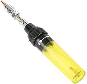 Gaz fără fir reîncărcabil Iso-Tip Blowtorch Soldering Iron Pen Butane Gas pentru Electronic PC Repair Tool 8ML (galben)