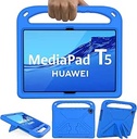 GOZOPO Kids Cover compatibil cu Huawei MediaPad T5 Cover (10.1 inch) Tabletă [Nu pentru Huawei T3 9.6 inch] - Suport ușor și rezistent la șocuri (albastru)