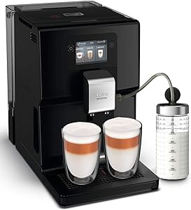 Krups Intuition Preference aparat de cafea complet automat cu tub de lapte, 11 băuturi, personalizare, funcție 2 căni, aparat de cafea, negru, EA872810