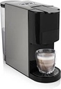 Aparat de cafea PRINCESS Multicapsule 4 în 1 - 1450 Watt, Capsule, Tampoane, Cafea măcinată, Fără BPA, 249450, 01.249450.01.001, 800ml, Negru, Argintiu