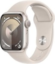 Apple Watch Series 9 [GPS, 41mm] - Carcasă din aluminiu Polarstern cu bandă sport Polarstern, S/M (recondiționată)