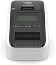 Imprimantă de etichete Brother QL820NWBC cu rețea prin cablu, WLAN, Bluetooth, Airprint și compatibilă MFi, imprimare în două culori roșu și negru