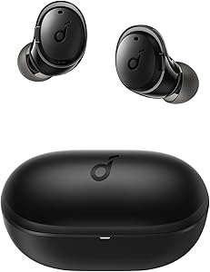 ( O CASCA DEFETA) Soundcore by Anker A3i earbuds cu anulare a zgomotului, bas intens, ANC hibrid, apeluri cu 4 microfoane și A.I, redare 40H, mod de încărcare rapidă, Bluetooth 5.2, 22 EQ-uri individuale