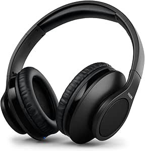 Căști fără fir Philips/Bluetooth, anulare a zgomotului, 18 ore de redare, design premium, control al volumului/cască peste ureche/cască Philips TAH6206BK/00