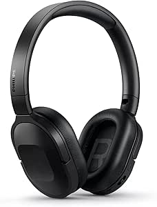 Philips Audio Philips Căști over-ear fără fir cu microfon/Bluetooth, Active Noise Cancelling, 30 ore timp de redare/Ideal pentru smartphone-uri TAH6506BK/00 Negru